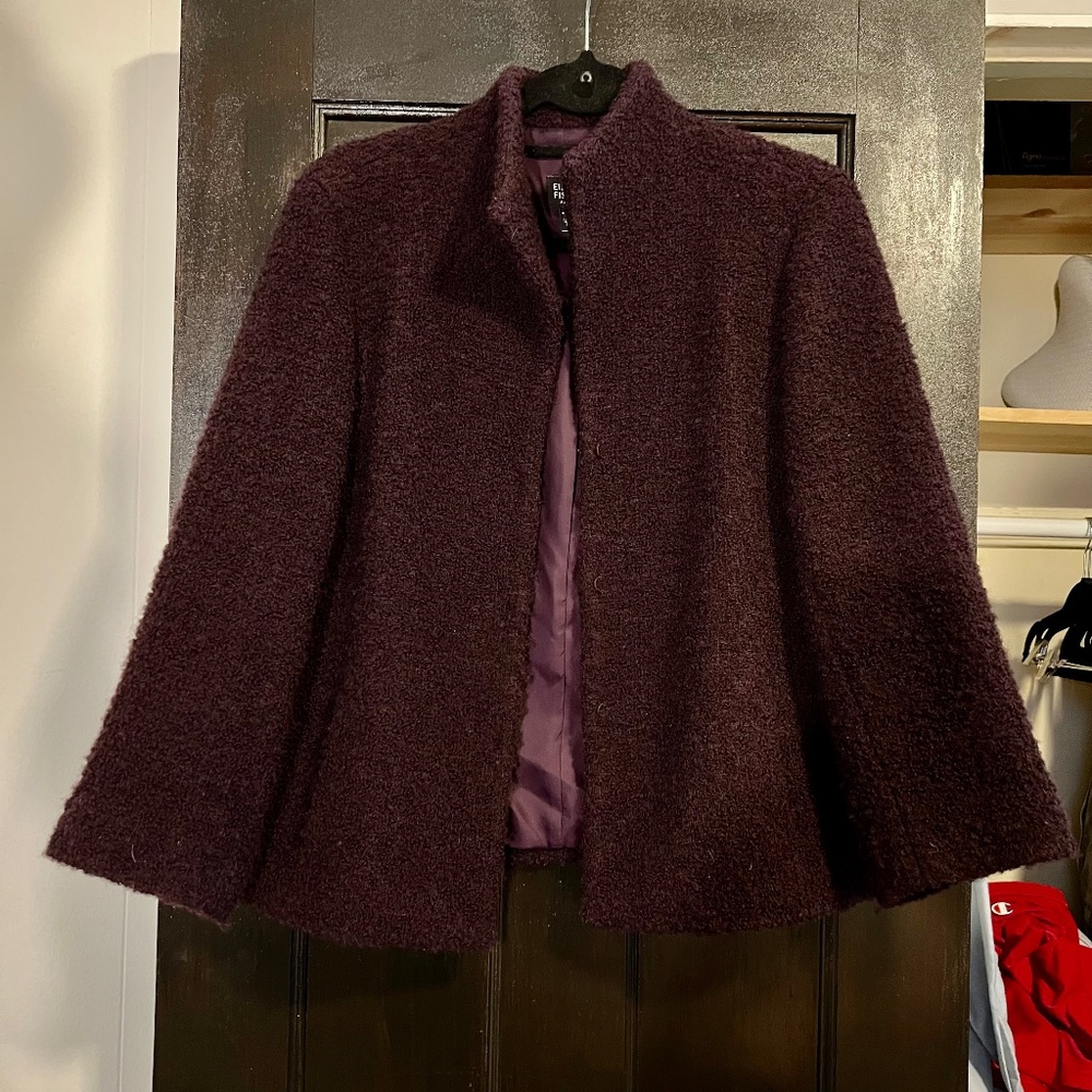 COPY - Eileen Fisher Purple Boucle Jacket Blazer